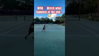 WOW watch what happens at the end 😳 tennis tennishighlights shorts short trickshot [upl. by Leroy265]