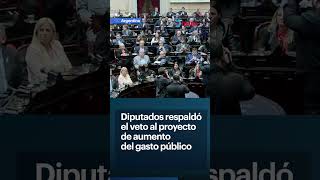 🇦🇷 Diputados respaldó el veto al proyecto de aumento del gasto público [upl. by Cherye841]