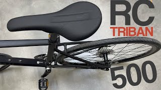 Road BIKE Triban RC 500  Shimano Sora good brakes comprehensive fittings versatility [upl. by Deloria802]