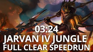 LOL Speedrun  Jarvan IV Jungle Clear 0324 [upl. by Madelaine]