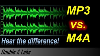 M4A vs MP3 Audio Quality Comparison [upl. by Oinotnaocram]