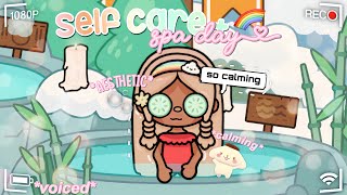 self care  spa day relaxing ᯓ ᡣ𐭩 🧖🏼‍♀️💐💘  VOICED ⭐️📢  Toca Boca Roleplay [upl. by Tabor768]