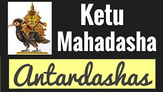 Ketu Mahadasha Antardashas Effects of Ketu Mahadasha Bhukti periods  how to judge in YOUR chart [upl. by Ocsirf]