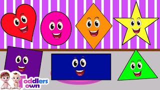 The Shapes Song  Nursery Rhymes  Shapes Nursery Rhymes With Lyrics [upl. by Sylado]