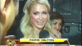 Paris Hilton is a Manny quotPacmanquot Pacquiao fan 24 0ras [upl. by Baxy156]