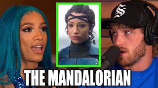 SASHA BANKS TEASES FUTURE APPEARANCE IN THE MANDALORIAN [upl. by Suertemed]