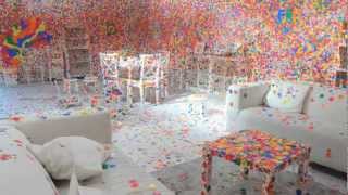 Yayoi Kusamas Obliteration Room  TateShots [upl. by Dyann]