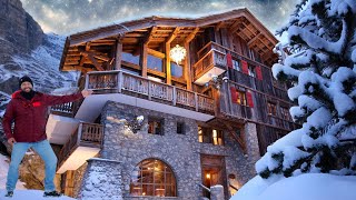 Exploring the Most ICONIC amp AUTHENTIC Mega Chalet in Val dIsère French Alps [upl. by Bernette]