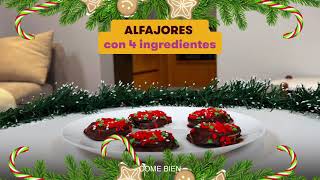 Alfajores Navideños Cubiertos con Chocolate Hershey’s en solo 3 pasos [upl. by Aiseneg]