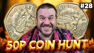 £250 of 50p Coins  The Hunt for Rare Coins  Part 28 [upl. by Yarak]