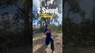 Spinning Strikes 🌀⚔️ TWO SWORDS tutorial martialarts choreography anime [upl. by Teews]