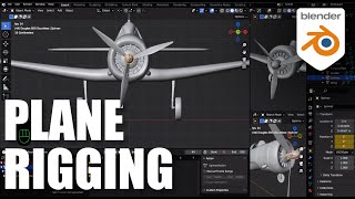 Rigging in Blender  Easy Airplane [upl. by Aubert]