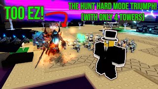 Soloing THE HUNT EVENT With Only 4 Towers  Tower Defense Simulator [upl. by Pearce163]