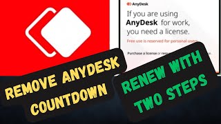 Remove AnyDesk Countdown  AnyDesk License Warning Reset  Anydesk Renew with two steps itkoustav [upl. by Sharman]