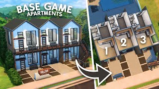 Base Game Apartments  The Sims 4 Speed Build [upl. by Navak]