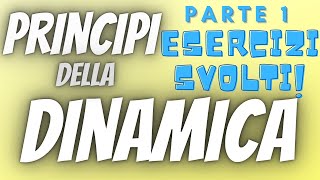 Principi della dinamica esercizi svolti parte 1 [upl. by Churchill609]