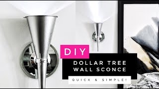 How To Make A Beautiful amp Easy Wall Sconce  Home Decor Affordable Lighting Ideas [upl. by Aretak]