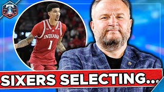 Sixers DRAFTING 70 SHOOTER with ELITE Athleticism  Sixers News [upl. by Eninotna]