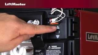 How to program travel on LiftMaster® Security20™ garage door opener [upl. by Ronnie639]