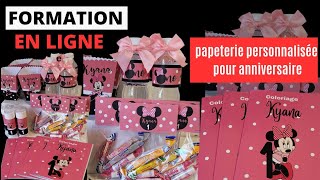 DIY  PAPETERIE PERSONNALISÉE  SANS MACHINE DÉCOUPE  SWEETTABLE  FORMATION EN LIGNE [upl. by Borlase187]