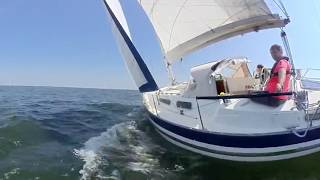 Sailing Freyja  Scanmar 35  Filmed with Insta360 [upl. by Adnoval197]