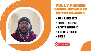 Study in the Netherlands with this SCHOLARSHIP in 2025 [upl. by Eednus991]