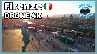 Drone view  Piazzale Michelangelo in Firenze Italy 피렌체 여행 [upl. by Naek]