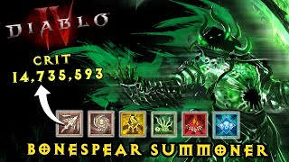 UNSTOPPABLE Killing Machine  Absolutely INSANE DPS  Diablo 4 Necromancer Build Guide [upl. by Culver]