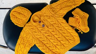 Baby boys sweater set knitting  baby set knitting  knitting pattern  sweater design ✅ [upl. by Thant]