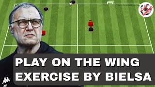 3v2 play on the wing Tactical drill by Bielsa [upl. by Issim]