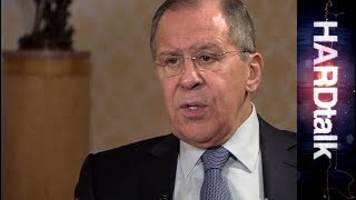 Russias Foreign Minister Sergey Lavrov  BBC HARDtalk rushes [upl. by Nnairahs]