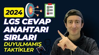 2024 LGS Cevap Anahtarı Taktikleri [upl. by Constantina655]