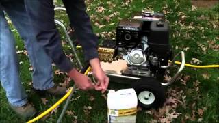 MiTM How to use detergent for pressure washers [upl. by Hinson474]