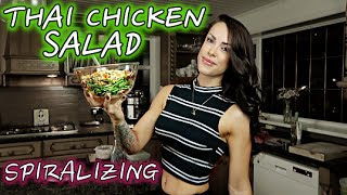 Healthy Chicken Salad Recipe  How To Spirilize [upl. by Theis]