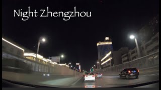 HD Night driving in Zhengzhou Henan China on Dec 26 2019 Road Trip Video [upl. by Jobye]