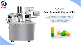 CGN208 Semi auto capsule filling machine [upl. by Ver]