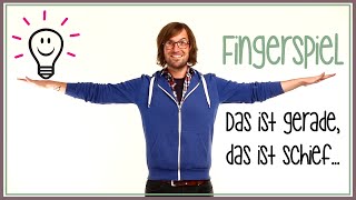 Das ist gerade das ist schief  Fingerspiele mit herrH [upl. by Rillings]