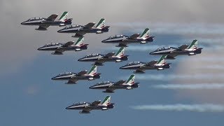 Frecce Tricolori  Ten jets display Italian style [upl. by Winter]