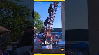 Exciting Firefighter Training Running Human Ladder and Bucket Brigade shorts [upl. by Goss814]