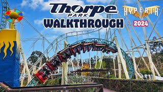 THORPE PARK 2024 Walkthrough  Every Ride Area and Attraction March 2024 4K [upl. by Graehl552]