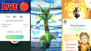 Mega Rayquaza Elite Raid Live 🔴 Pokémon Go 2024 [upl. by Ennoira]