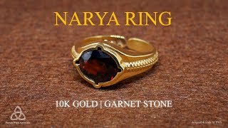 Narya Ring — Vàng 10K — Đá Garnet  FWA [upl. by Zuzana948]