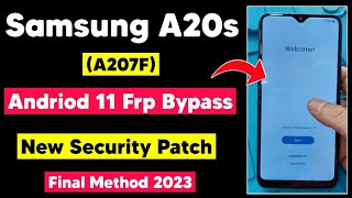 Samsung A20s A207F Android 11 Frp Bypass  Google Account Remove A20s Without PC  New Method 2023 [upl. by Lichtenfeld]