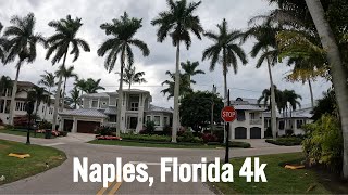 Driving wealthy American suburbs  Naples Florida 🇺🇸 4k [upl. by Yenoh75]