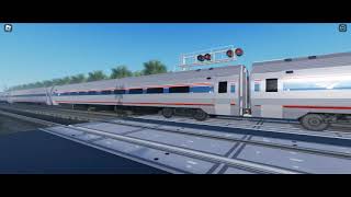 ROBLOX Railfanning at Thomasville NC S40E88 Amtrak Carolinian [upl. by Marquis]