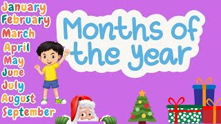 The Twelve Months Song  Learning Fun for Kids  Months of the year song for kids  Angel Kids Tv [upl. by Tumer494]