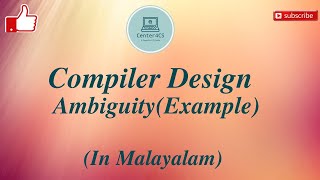 Part5  Ambiguity Example  Compiler Design [upl. by Karena]