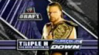 HHH and Kennedy get drafted to smackdown [upl. by Neelyhtak124]