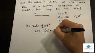 Physics Lecture Uniform Acceleration Motion [upl. by Nyrmac]