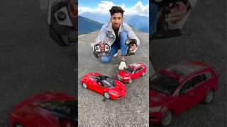 Big Size RC Ferrari Car vs Remote Control Audi Q7 Car Ki Testing rccar [upl. by Yeliah168]